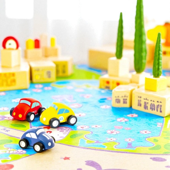 Set Of 3 Majigg Wooden Mini Bug Car FSC 100%